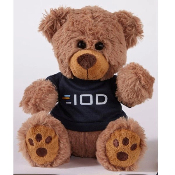 Plush Bear w/ Embroidered Paws and T-Shirt - Image 2