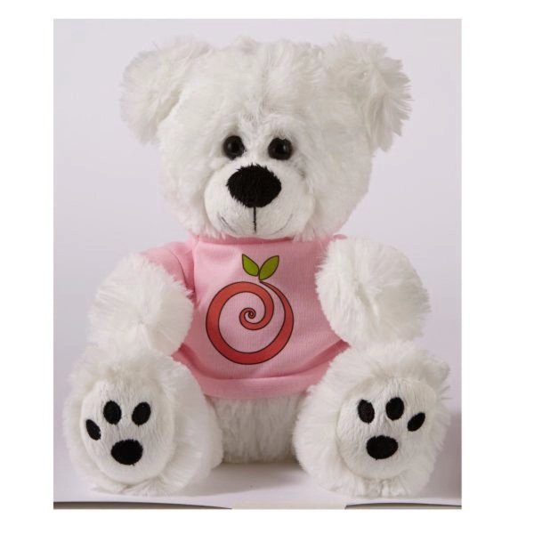 Plush Bear w/ Embroidered Paws and T-Shirt - Image 3