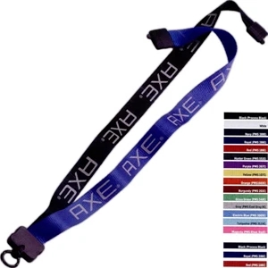 3/4" Polyester Multicolor Lanyard w/ O-Ring