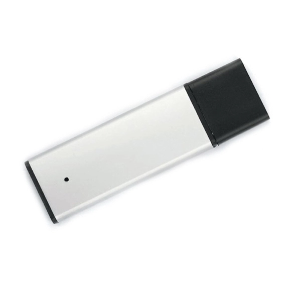 Sumter - Extruded aluminum USB flash drive with plastic cap. - Image 2