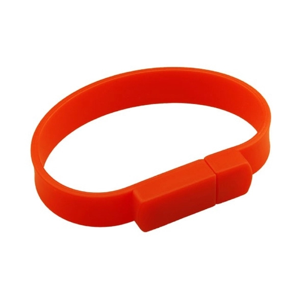 Wristband USB Drive - PVC bracelet style USB flash drive. - Image 3