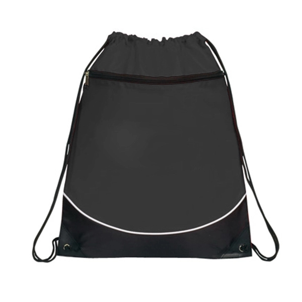 Pocket Drawstring Backpack - Image 2