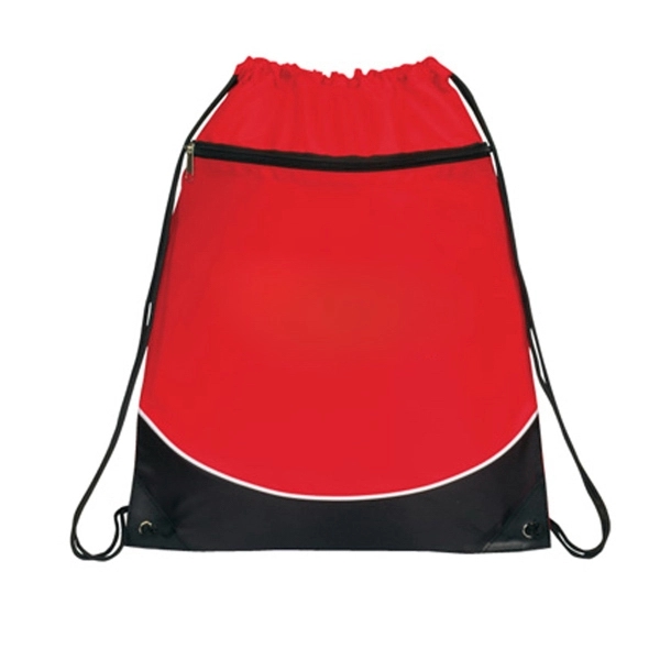 Pocket Drawstring Backpack - Image 5