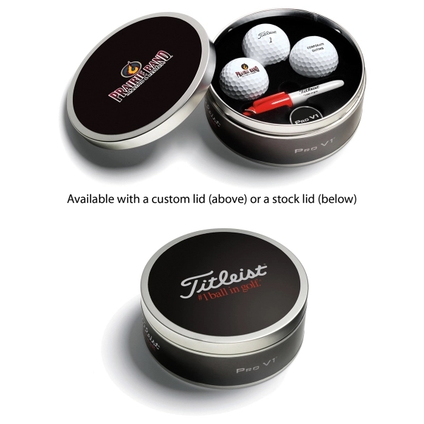Titleist Pro V1x Golf Ball - 3-Ball Tin (Custom Lid)