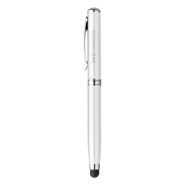 Metal Ballpoint Stylus Pen LED Laser Pointer - Image 2