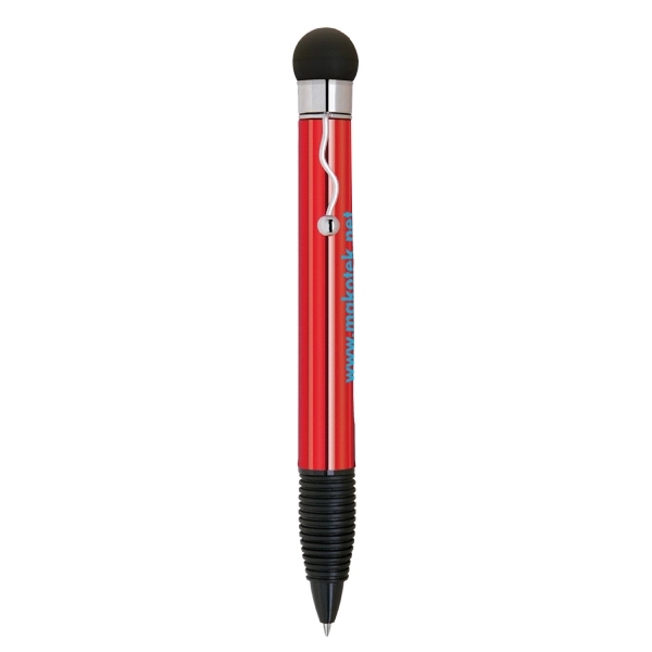 Plastic Click Action Ballpoint Stylus Pen - Image 3