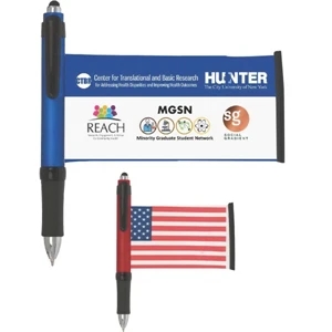 CleanWrite Full Color Microfiber Banner Stylus Pen