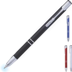 Firefly Metal Click Ballpoint with LED Light