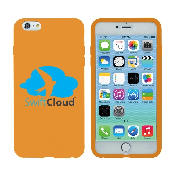 Silicone iPhone 6 Plus Case - Orange - Image 1