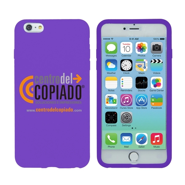 Silicone iPhone 6 Plus Case - Purple - Image 1