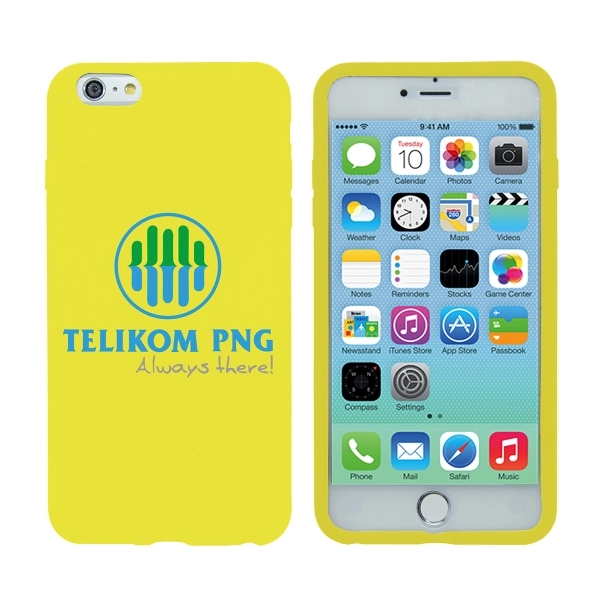 Silicone iPhone 6 Plus Case - Yellow - Image 1