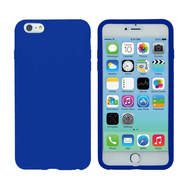 Silicone iPhone 6 Case - Dark Blue - Image 2