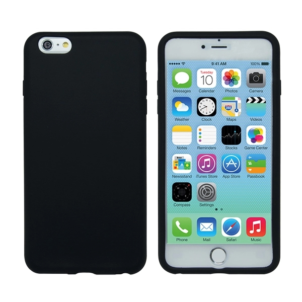 Silicone iPhone 6 Plus Case - Black - Image 2