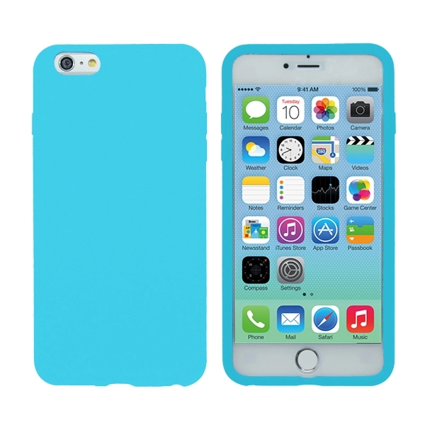 Silicone iPhone 6 Plus Case - Blue - Image 2