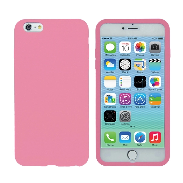 Silicone iPhone 6 Plus Case - Pink - Image 2