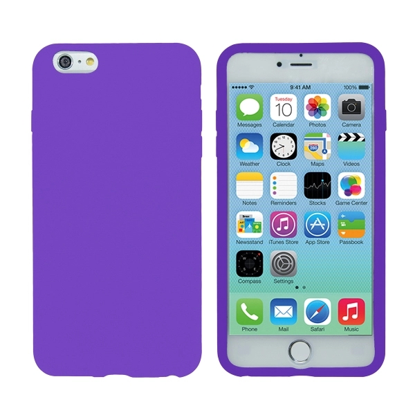 Silicone iPhone 6 Plus Case - Purple - Image 2