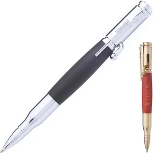 Bullet Brass Push-Lock Ballpoint Pen