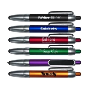 iWriter® Trilogy Stylus & Ball Point Pen With Screen Cleaner