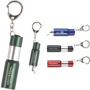 LED Flashlight with Retractable Bottle Opener