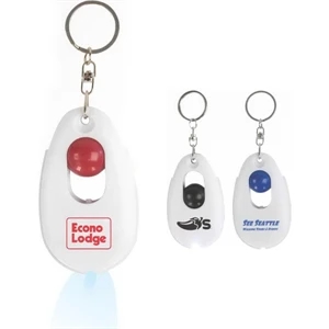 Stress Relieving Snap Ball LED Key Chain