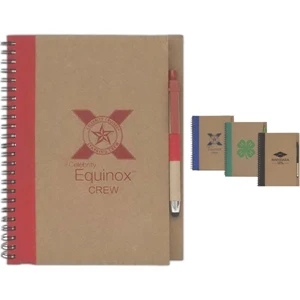 Colorful Recycled Notebook w/ Stylus Pen
