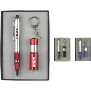 Stylus Pen and LED Flashlight/ Bottle Opener Gift Set