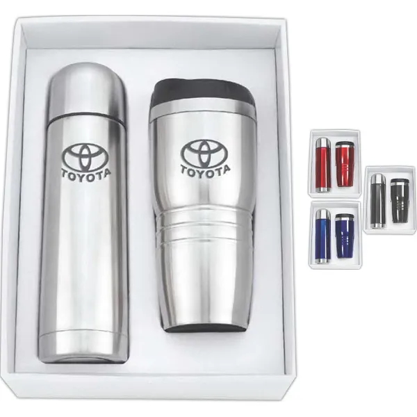 Stainless Steel Thermos & Tumbler Gift Set