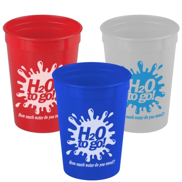 Cups-On-The Go 12 oz Stadium Cups Solid Colors - Image 2