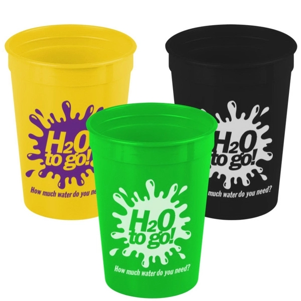 Cups-On-The Go 12 oz Stadium Cups Solid Colors - Image 3