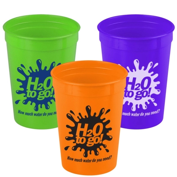 Cups-On-The Go 12 oz Stadium Cups Solid Colors - Image 4