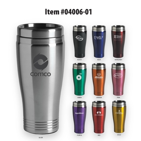 24 oz. Stainless Steel Colored Tumbler - Image 1
