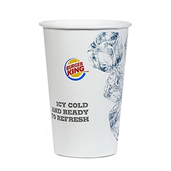 16 oz Double-Poly Paper Cold Drink Cup - Flexo Printing