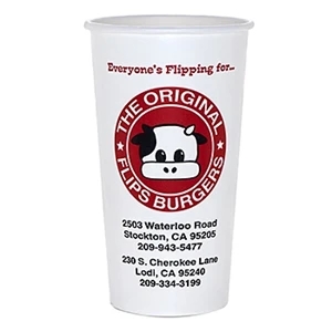 20/21/22 oz Double-Poly Paper Cold Drink Cup - Flexo 