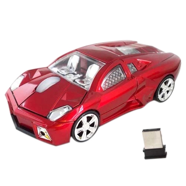 Red Lamborghini Car Mouse Wireless - Image 1