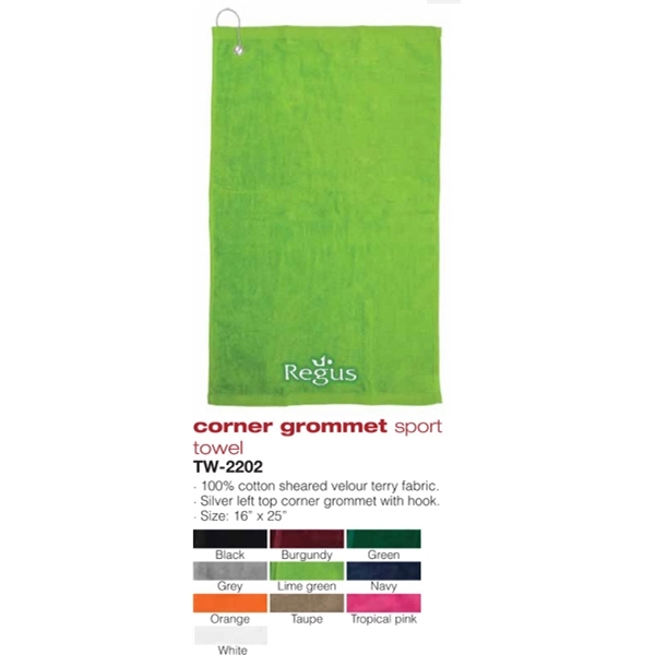 Corner Grommet Sport Towel - Image 1