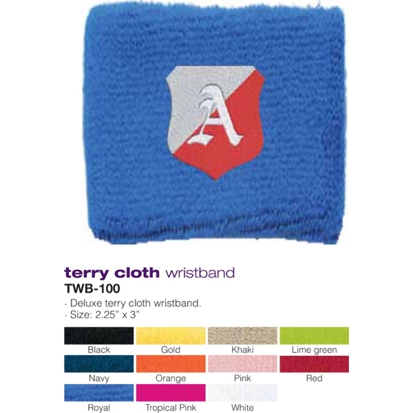 Terry Cloth Wristband - Image 1