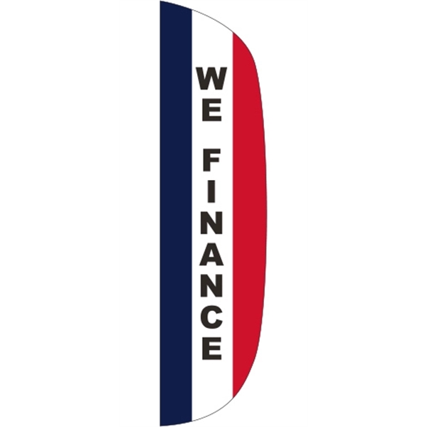 3' x 15' Message Flutter Flag - We Finance