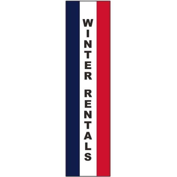 3' x 15' Message Square Flag - Winter Rentals