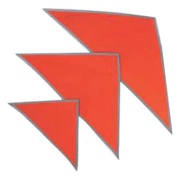 Pet triangle bandanna with reflective binding- small - Image 2