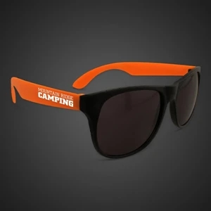 Neon Look Sunglasses With Orange Arms