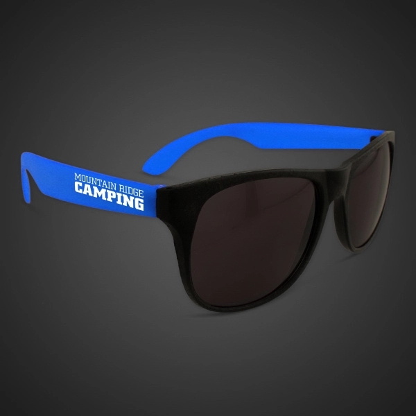 Neon Look Sunglasses with Blue Arms