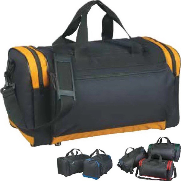 Duffle Bag with Protruding Pocket