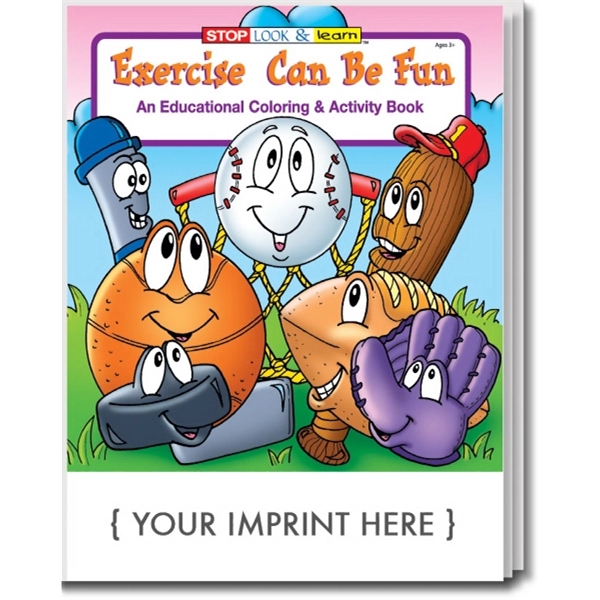 Exercise Can Be Fun Coloring and Activity Book - Image 1
