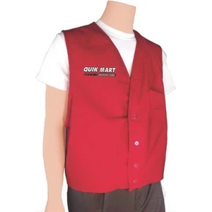 Button Front Uniform Vest