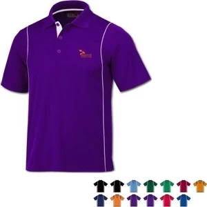 Men's Color Rib Shoulder Cool-Tek™ Polo Shirt