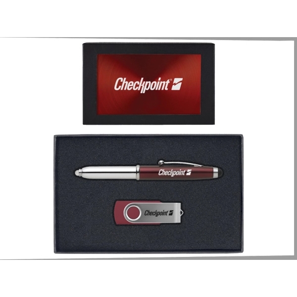 Gift Set with 8GB USB and 3 in1 Stylus/Pen/Flashlight - Image 7
