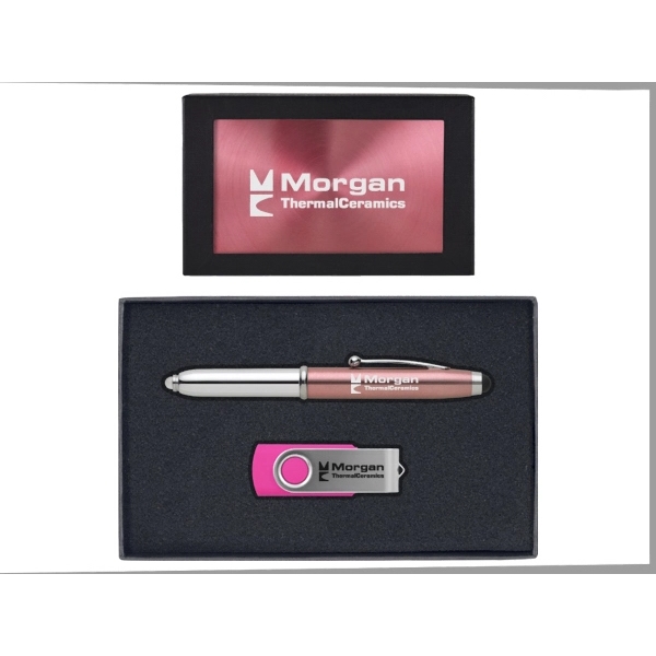 Gift Set with 8GB USB and 3 in1 Stylus/Pen/Flashlight - Image 10