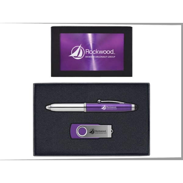 Gift Set with 8GB USB and 3 in1 Stylus/Pen/Flashlight - Image 11