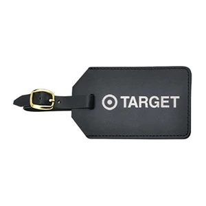 Leather Luggage Tag with Flap