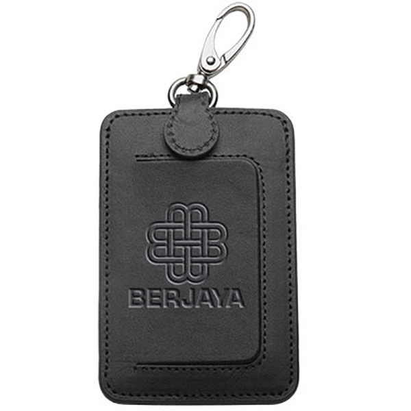 Clip on Leather Luggage Tag - Image 1